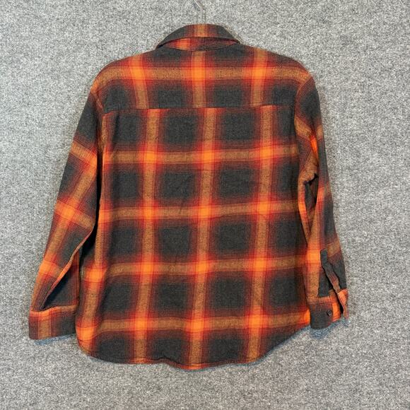 Old Navy Shirt Womens M The Boyfriend Shirt Taylor Swift Evermore Plaid Flannel - Picture 9 of 10